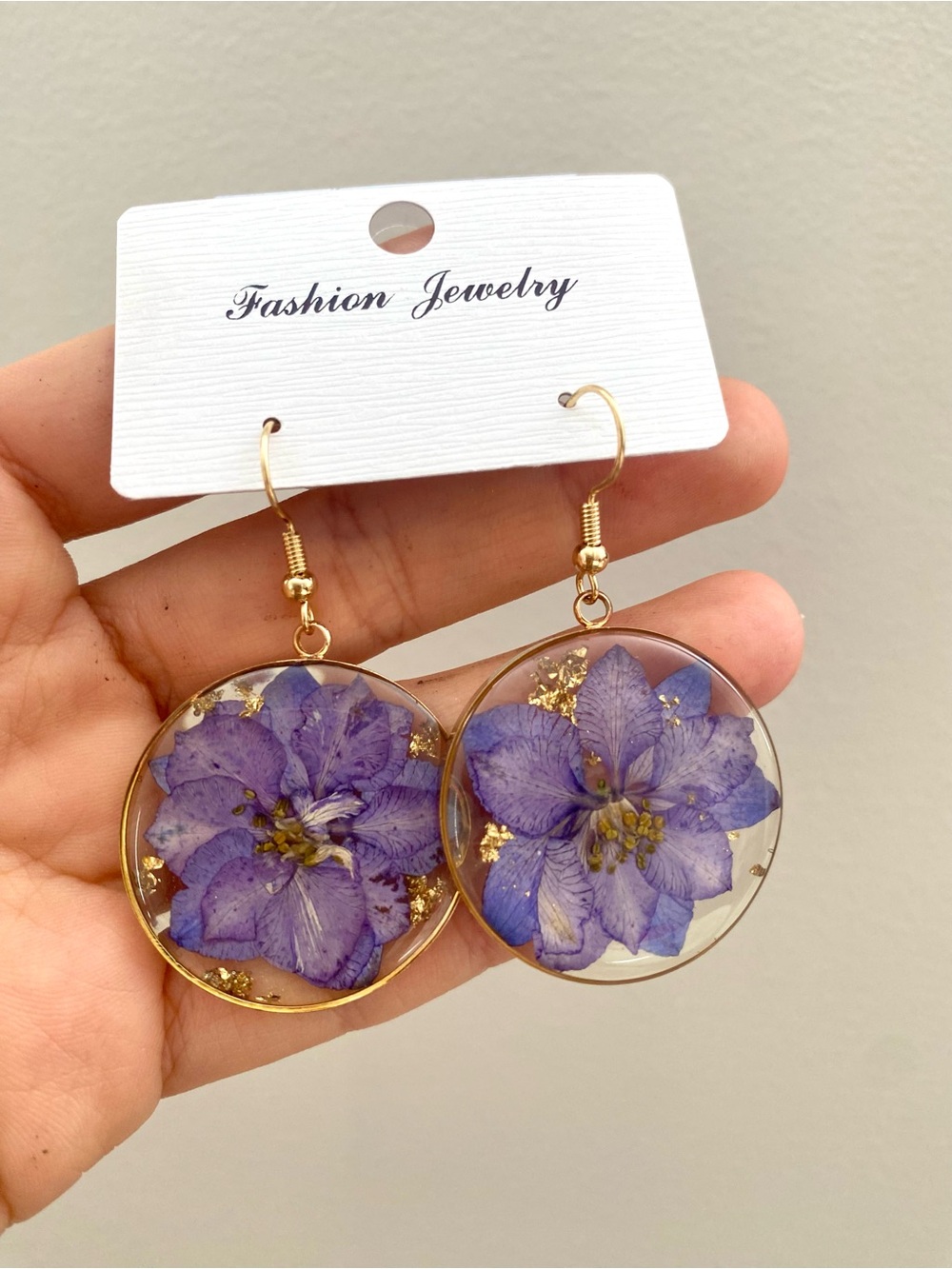 Real Flower Earrings